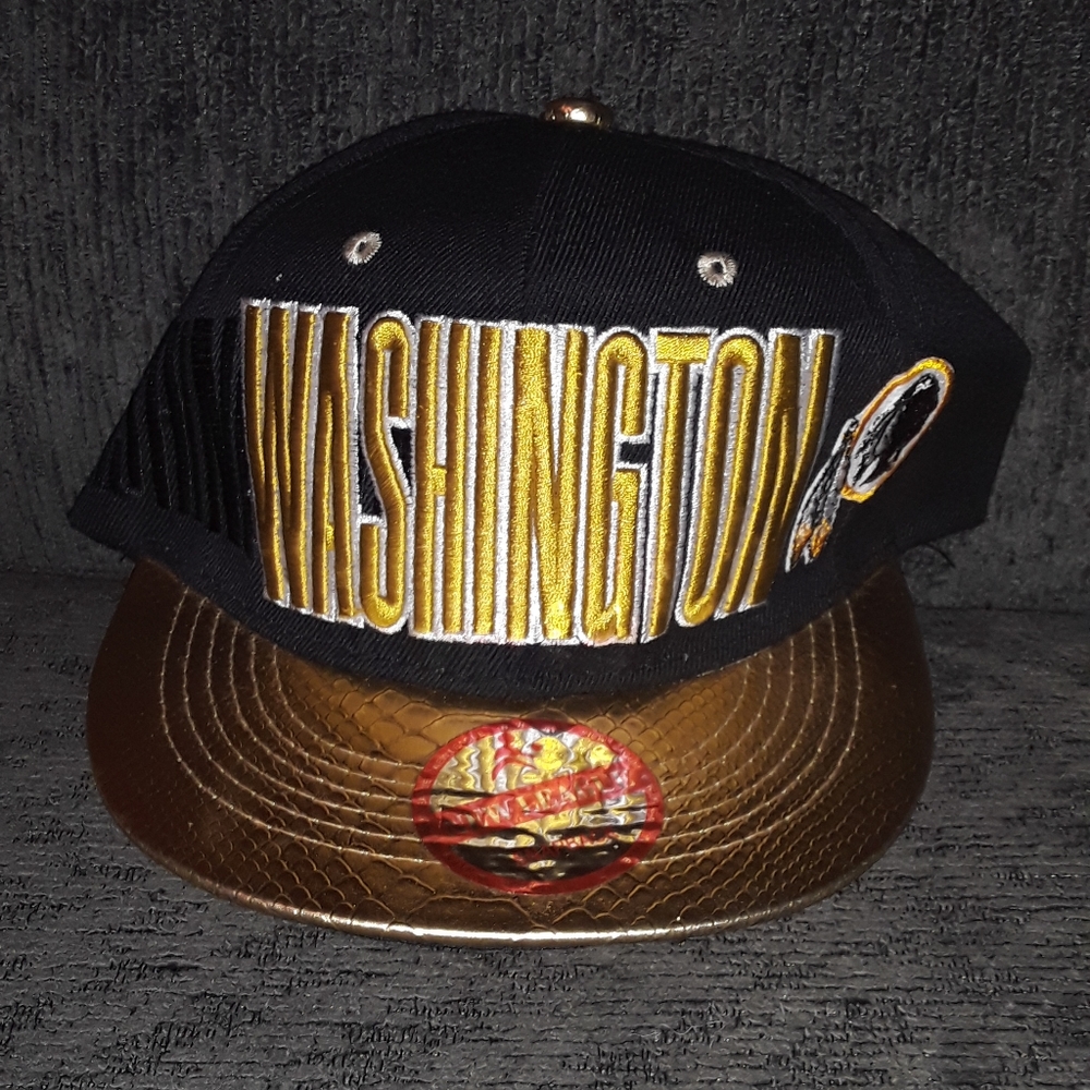 Black & gold Washington Redskins new league hat